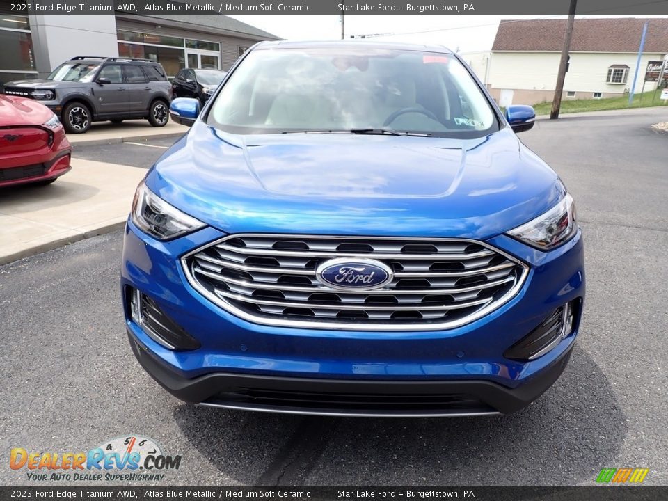 2023 Ford Edge Titanium AWD Atlas Blue Metallic / Medium Soft Ceramic Photo #8