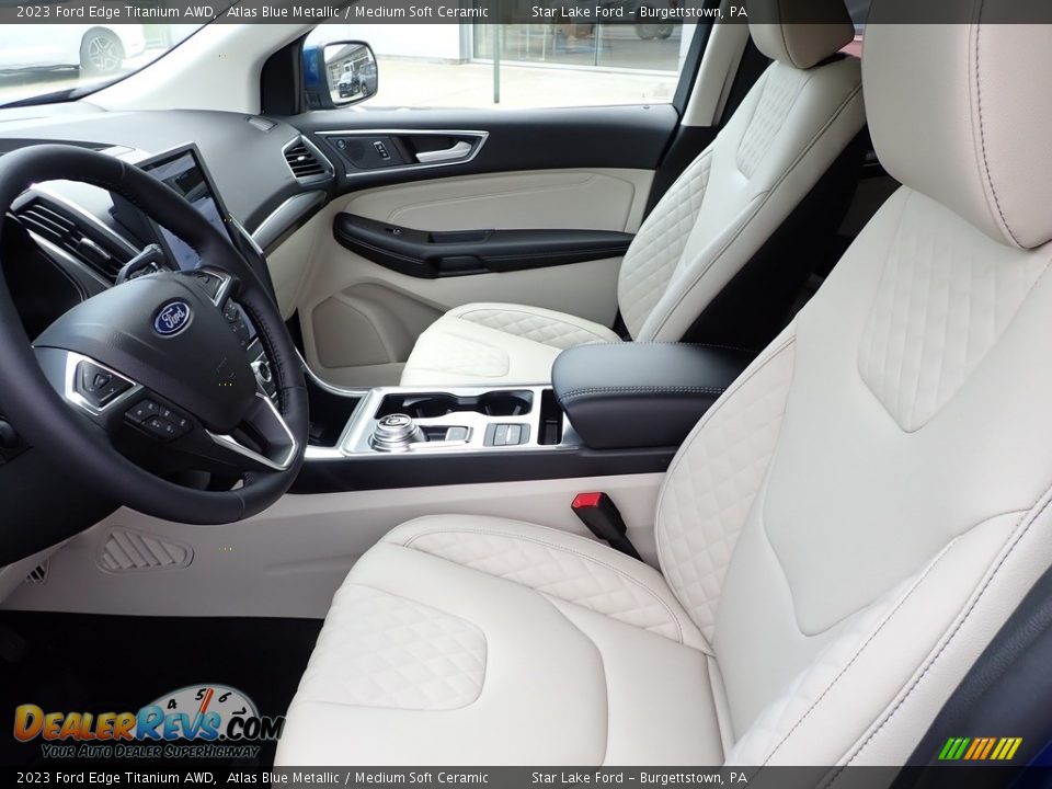 Medium Soft Ceramic Interior - 2023 Ford Edge Titanium AWD Photo #13