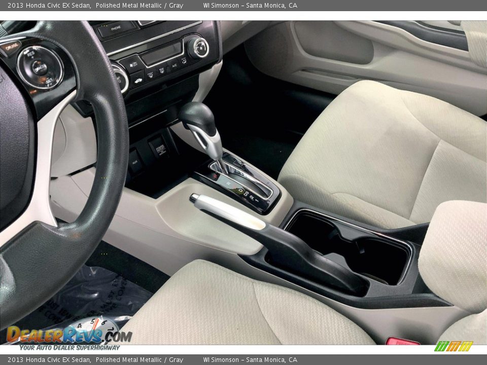 2013 Honda Civic EX Sedan Polished Metal Metallic / Gray Photo #17