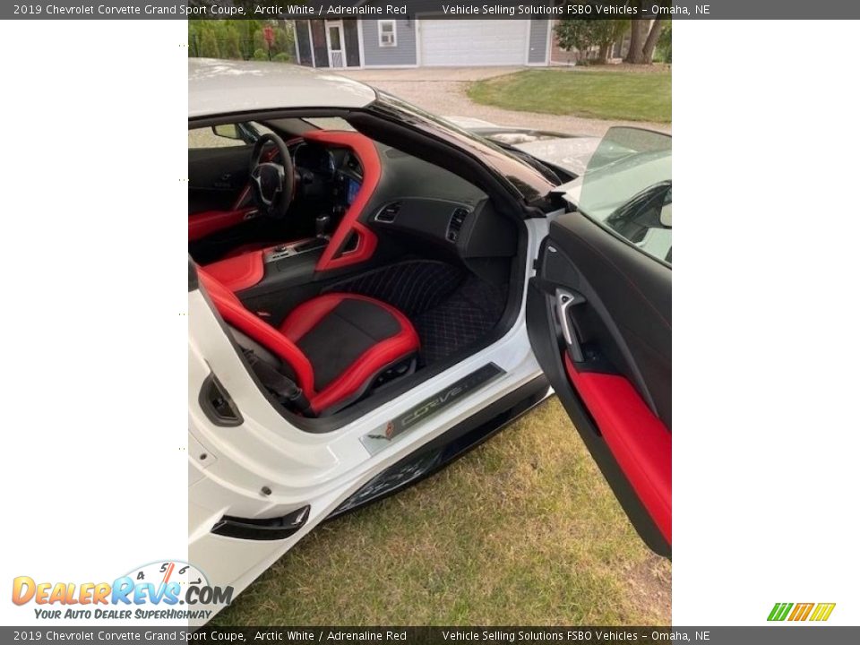 2019 Chevrolet Corvette Grand Sport Coupe Arctic White / Adrenaline Red Photo #8