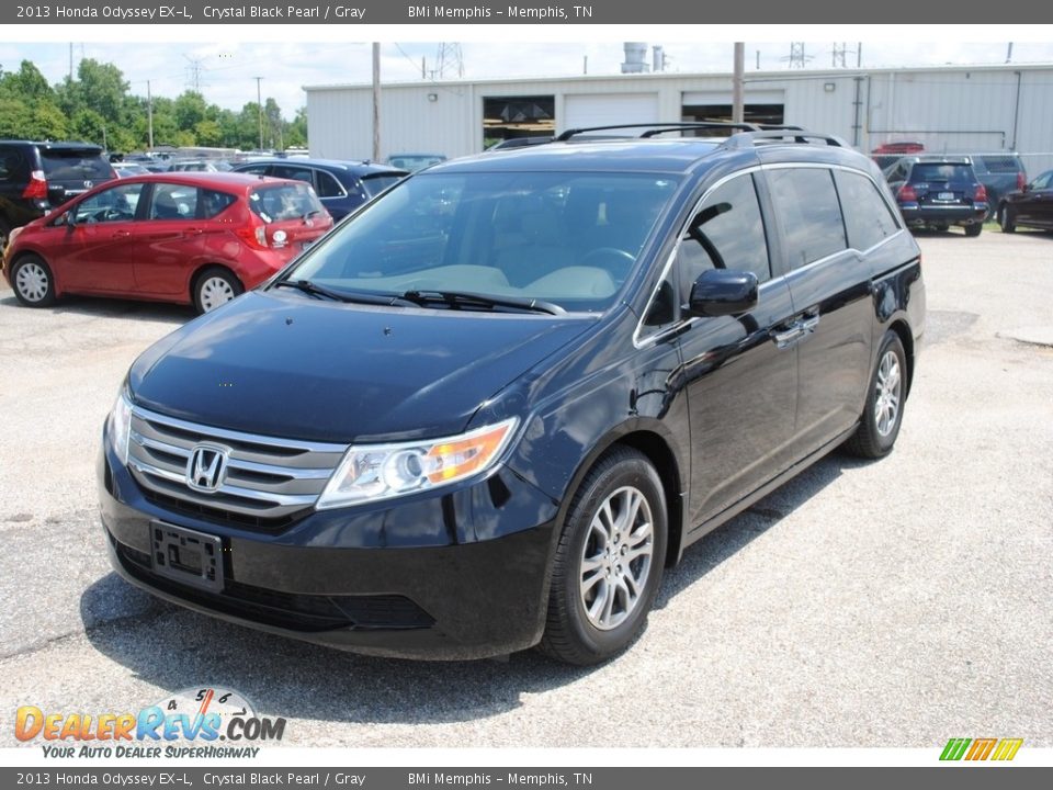 2013 Honda Odyssey EX-L Crystal Black Pearl / Gray Photo #1