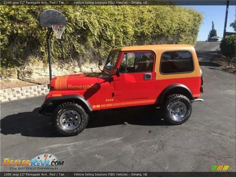 Red 1986 Jeep CJ7 Renegade 4x4 Photo #1