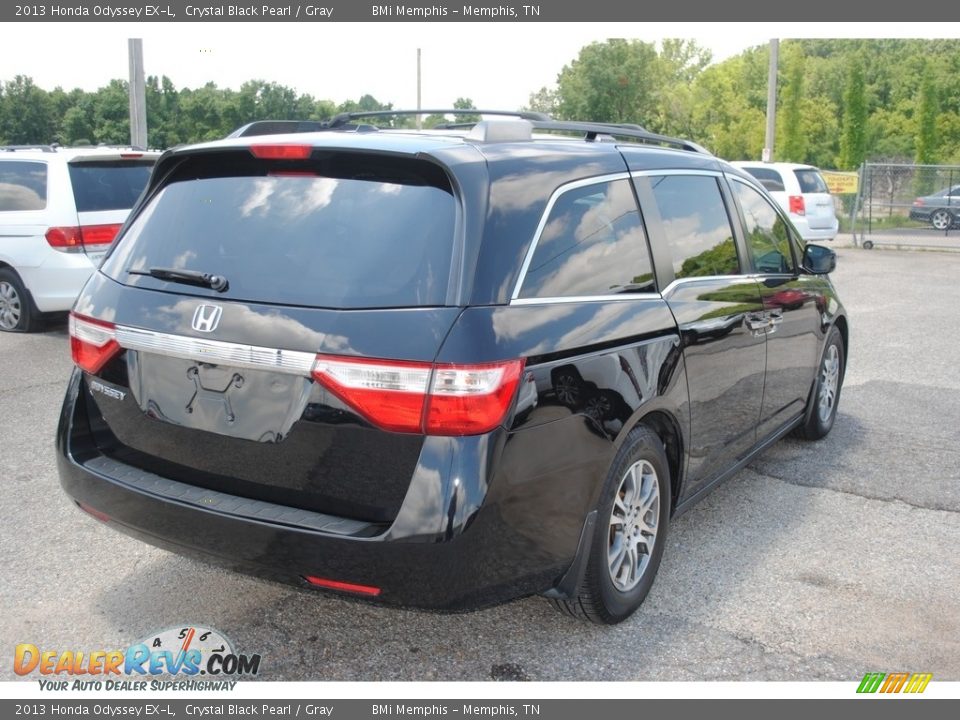 2013 Honda Odyssey EX-L Crystal Black Pearl / Gray Photo #5