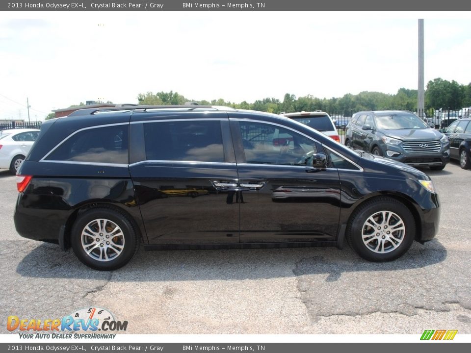2013 Honda Odyssey EX-L Crystal Black Pearl / Gray Photo #6