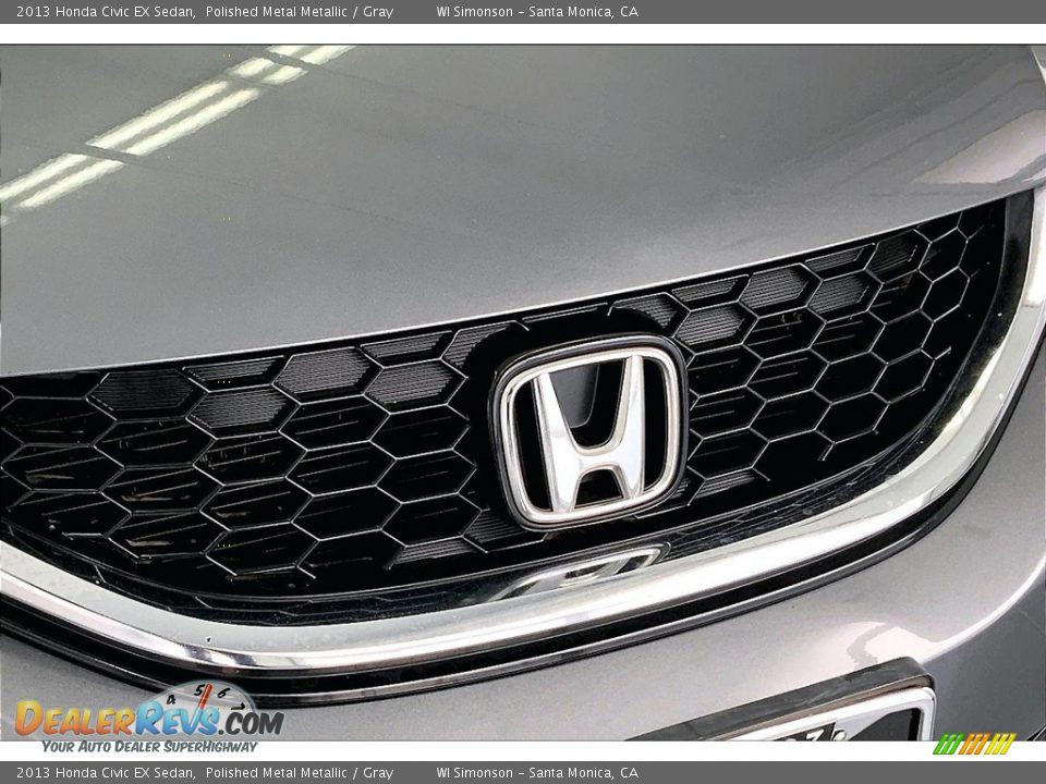 2013 Honda Civic EX Sedan Polished Metal Metallic / Gray Photo #30