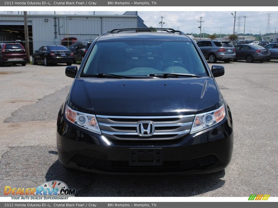 2013 Honda Odyssey EX-L Crystal Black Pearl / Gray Photo #8