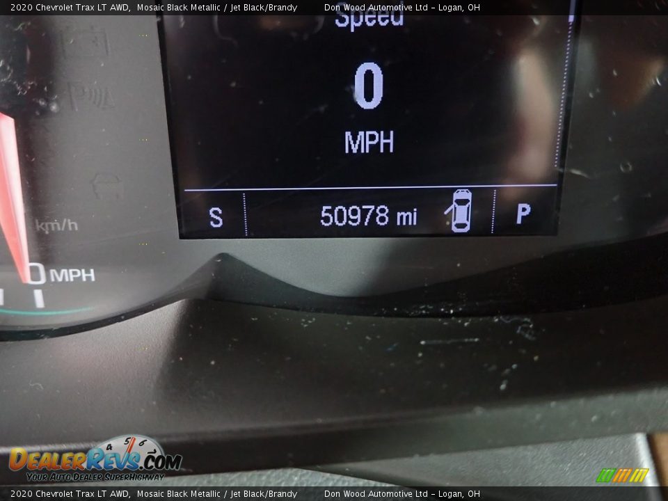 2020 Chevrolet Trax LT AWD Mosaic Black Metallic / Jet Black/Brandy Photo #29