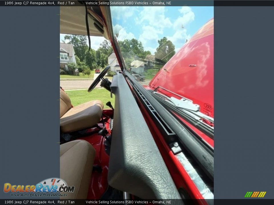 1986 Jeep CJ7 Renegade 4x4 Red / Tan Photo #6