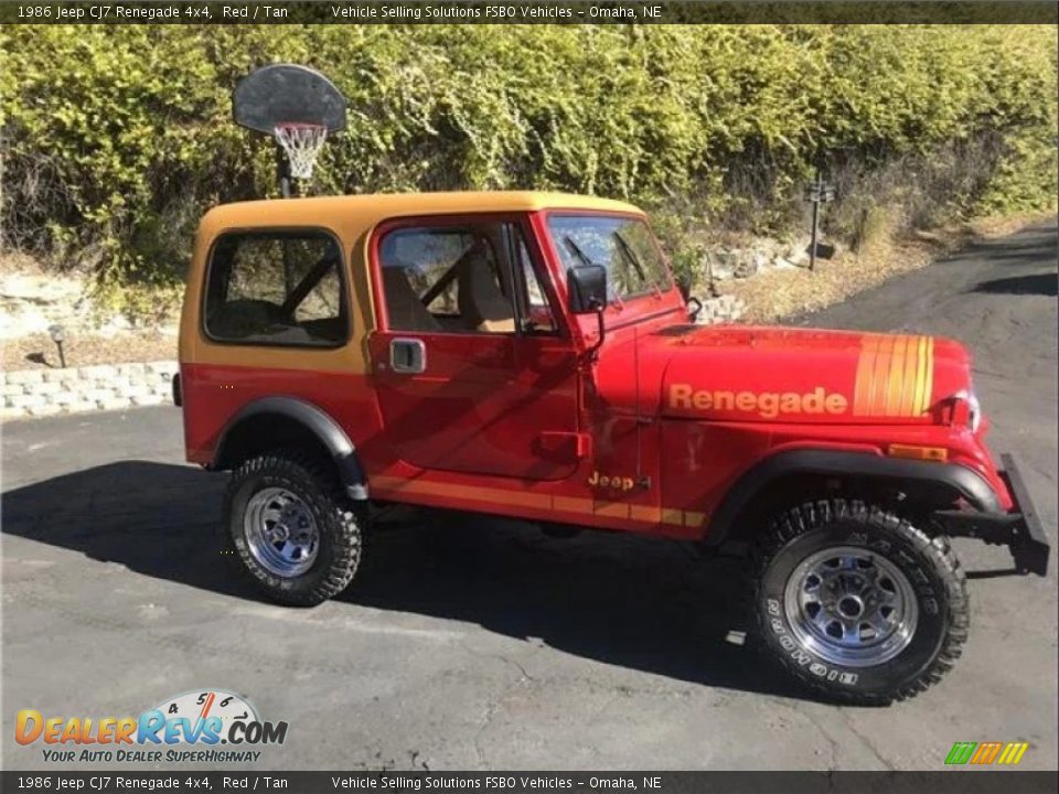 Red 1986 Jeep CJ7 Renegade 4x4 Photo #8