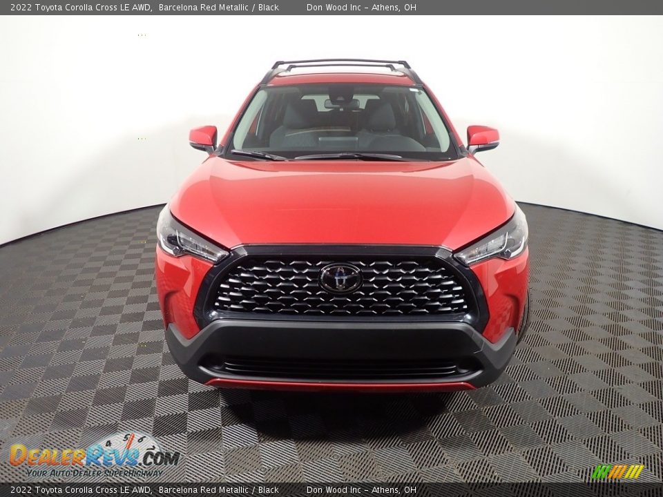2022 Toyota Corolla Cross LE AWD Barcelona Red Metallic / Black Photo #4