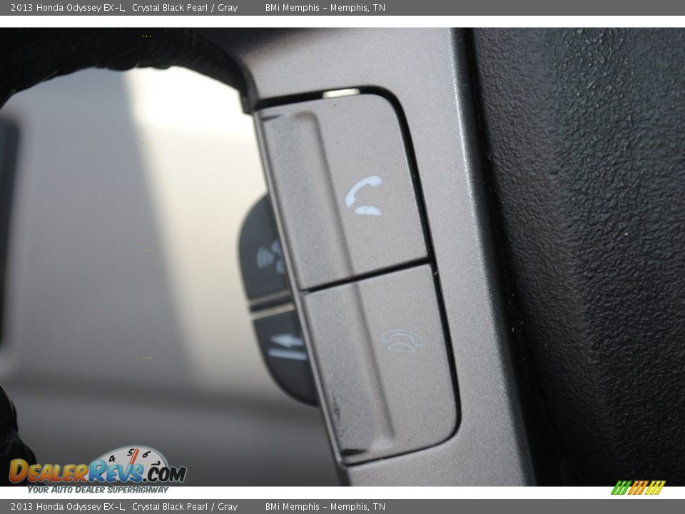 2013 Honda Odyssey EX-L Crystal Black Pearl / Gray Photo #14