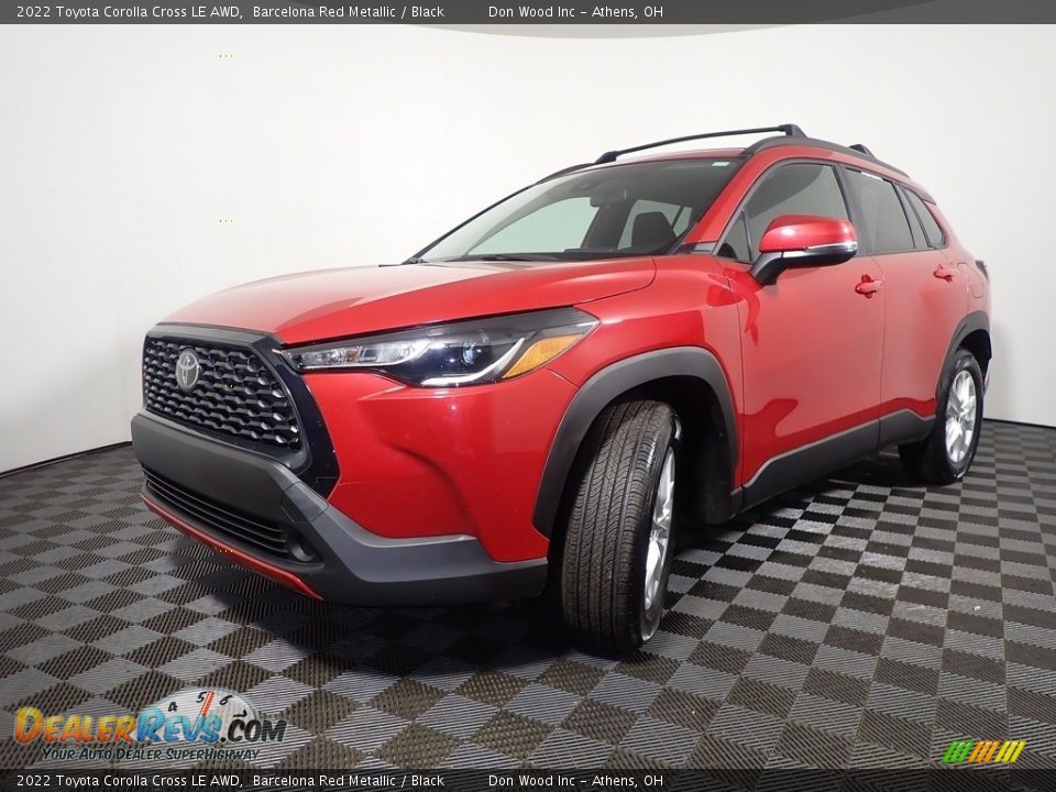 2022 Toyota Corolla Cross LE AWD Barcelona Red Metallic / Black Photo #7