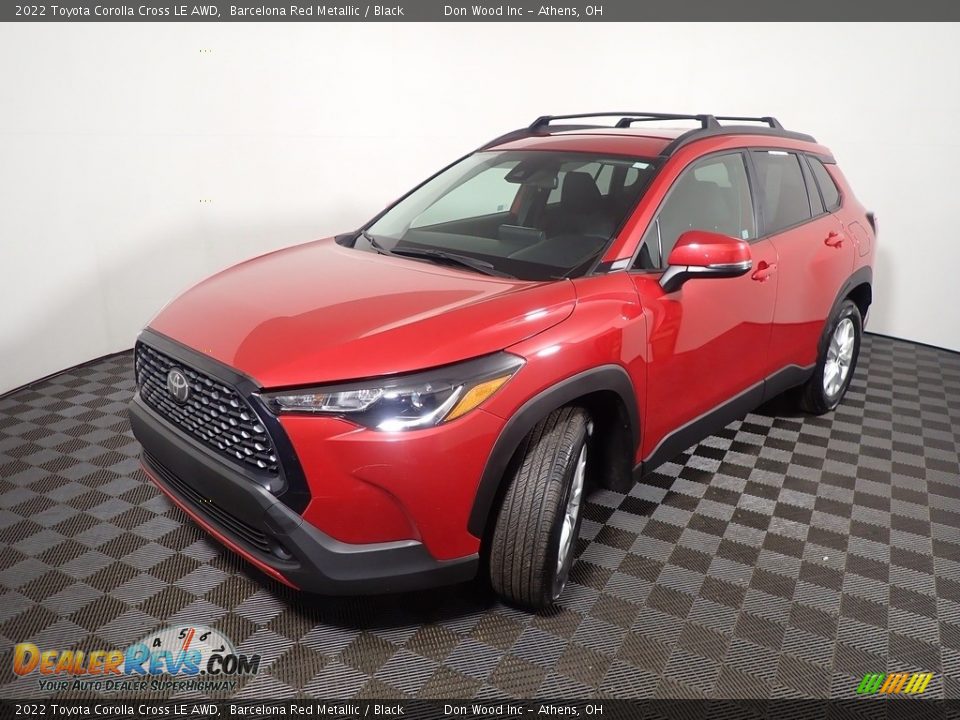 2022 Toyota Corolla Cross LE AWD Barcelona Red Metallic / Black Photo #8