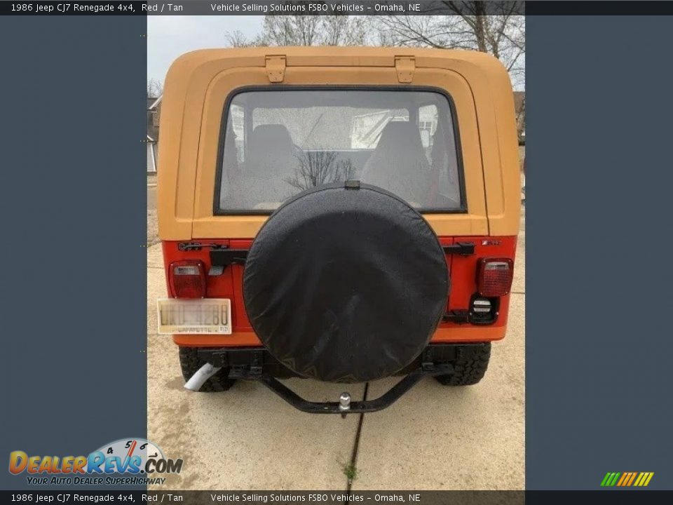 1986 Jeep CJ7 Renegade 4x4 Red / Tan Photo #15