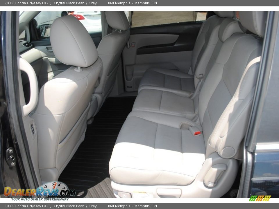 2013 Honda Odyssey EX-L Crystal Black Pearl / Gray Photo #21