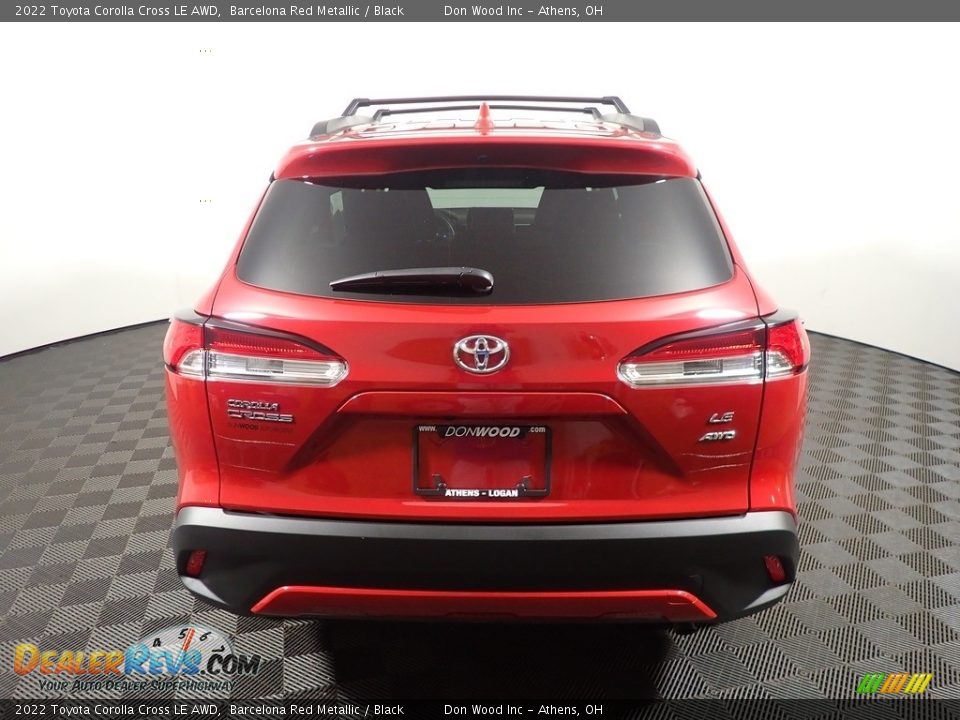 2022 Toyota Corolla Cross LE AWD Barcelona Red Metallic / Black Photo #11