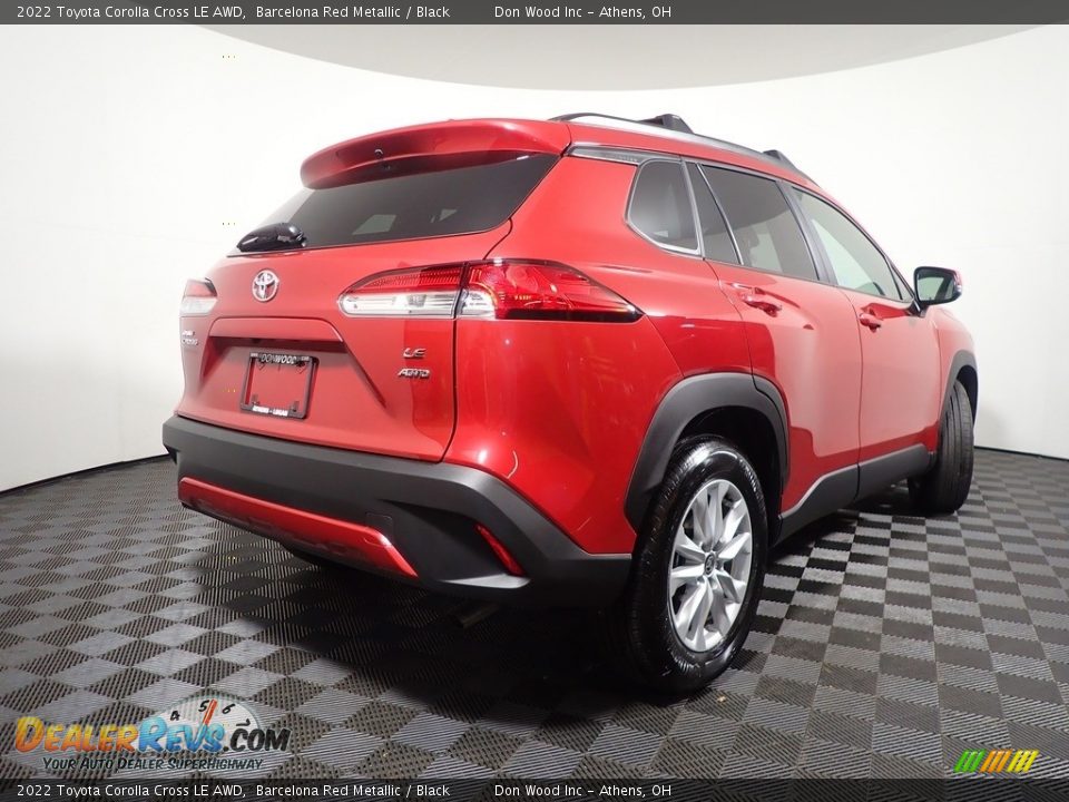 2022 Toyota Corolla Cross LE AWD Barcelona Red Metallic / Black Photo #14