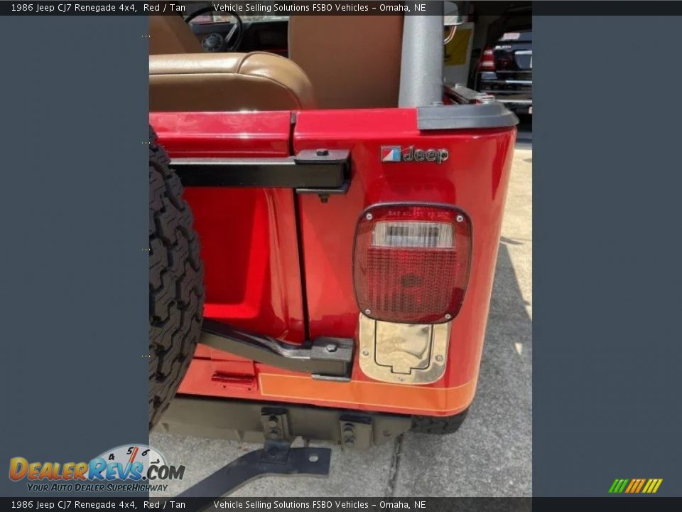 1986 Jeep CJ7 Renegade 4x4 Red / Tan Photo #19