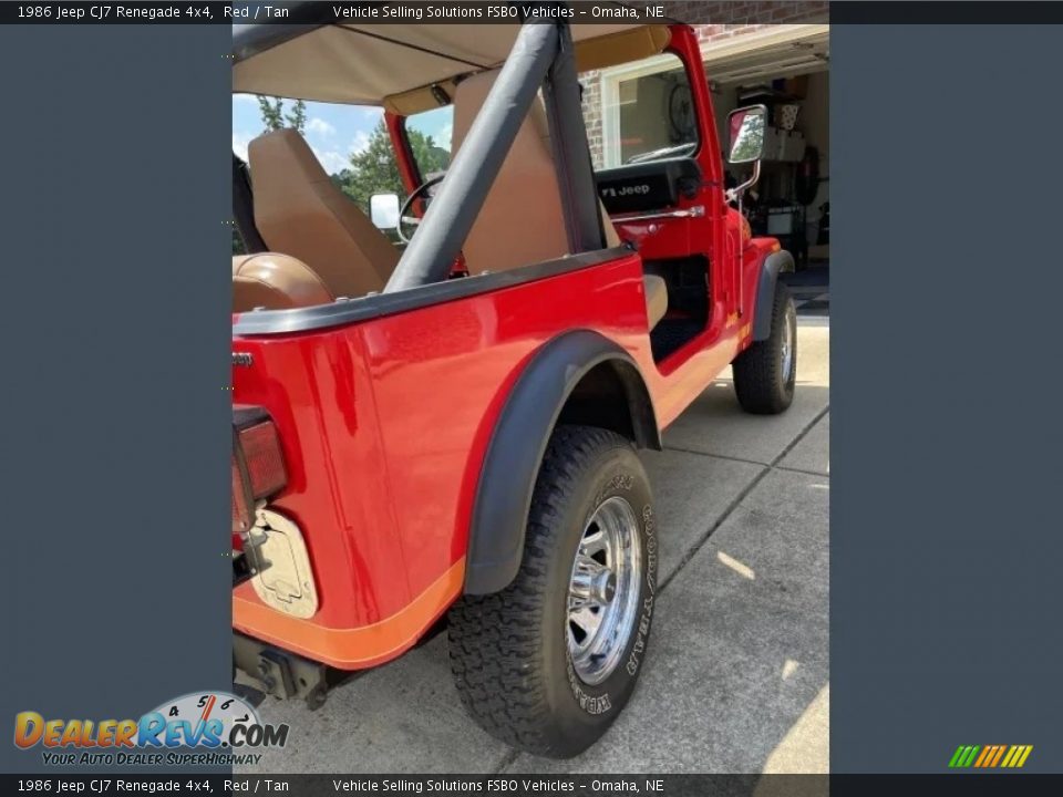 1986 Jeep CJ7 Renegade 4x4 Red / Tan Photo #20