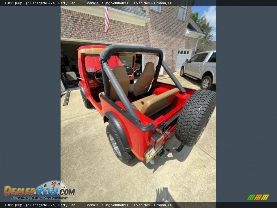 1986 Jeep CJ7 Renegade 4x4 Red / Tan Photo #22