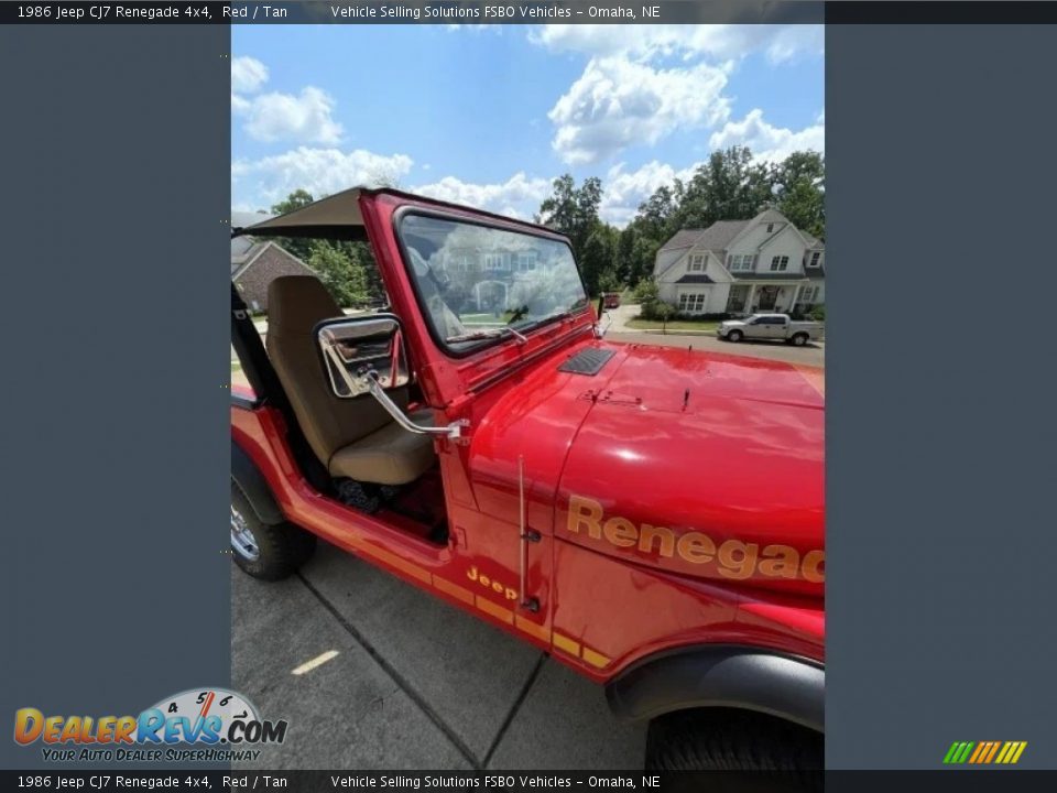 1986 Jeep CJ7 Renegade 4x4 Red / Tan Photo #25