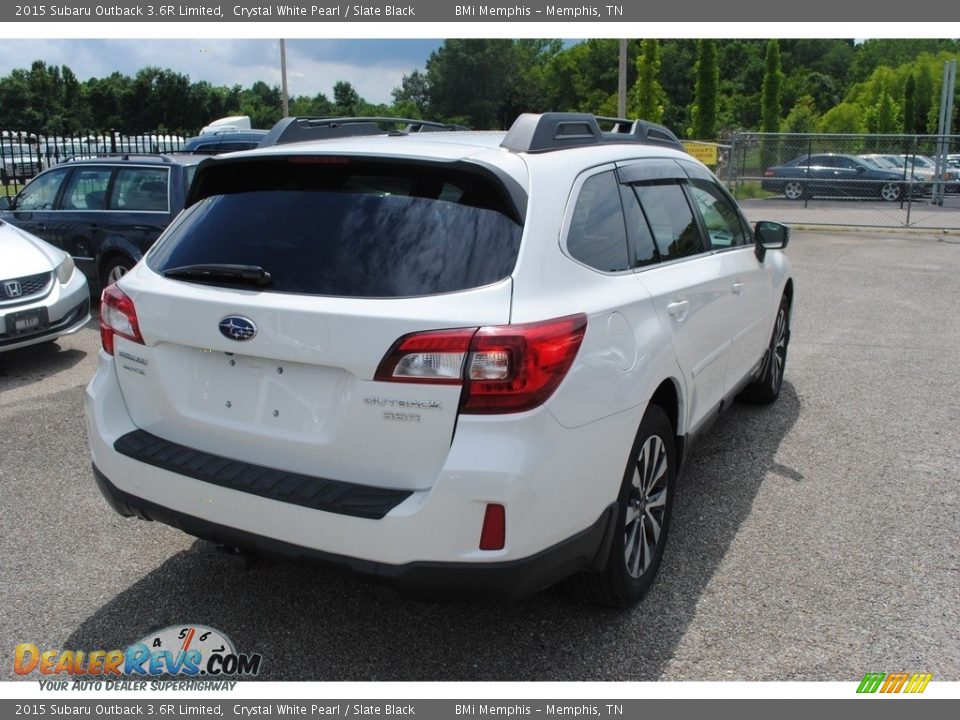 2015 Subaru Outback 3.6R Limited Crystal White Pearl / Slate Black Photo #5