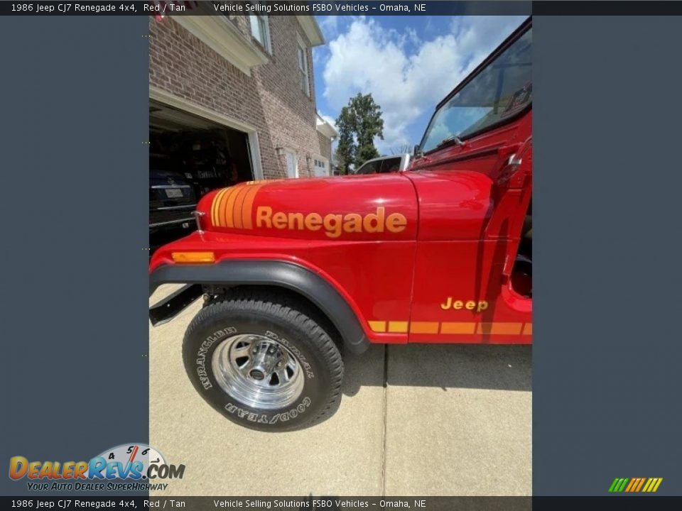 1986 Jeep CJ7 Renegade 4x4 Red / Tan Photo #27