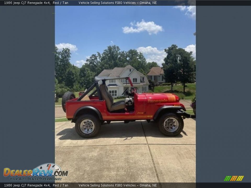 1986 Jeep CJ7 Renegade 4x4 Red / Tan Photo #28