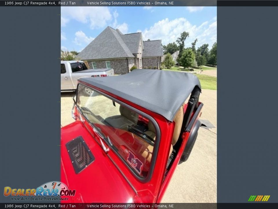 1986 Jeep CJ7 Renegade 4x4 Red / Tan Photo #29