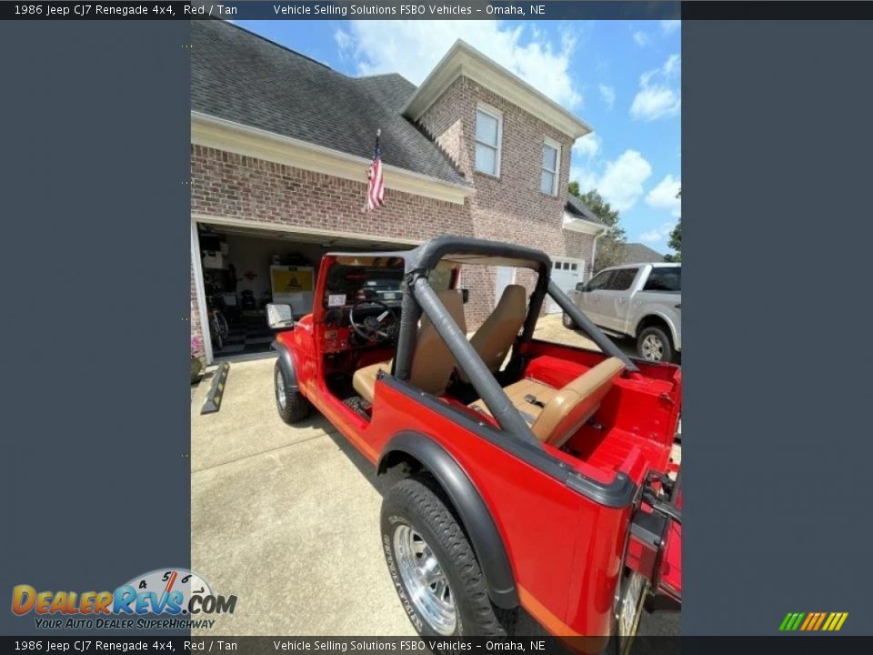 1986 Jeep CJ7 Renegade 4x4 Red / Tan Photo #30