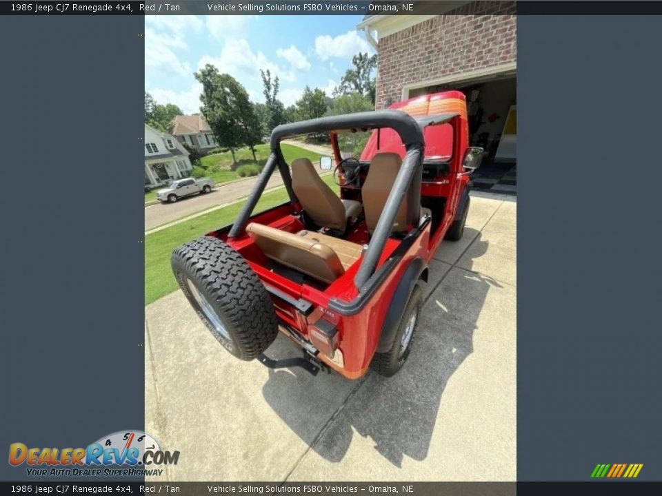 1986 Jeep CJ7 Renegade 4x4 Red / Tan Photo #31