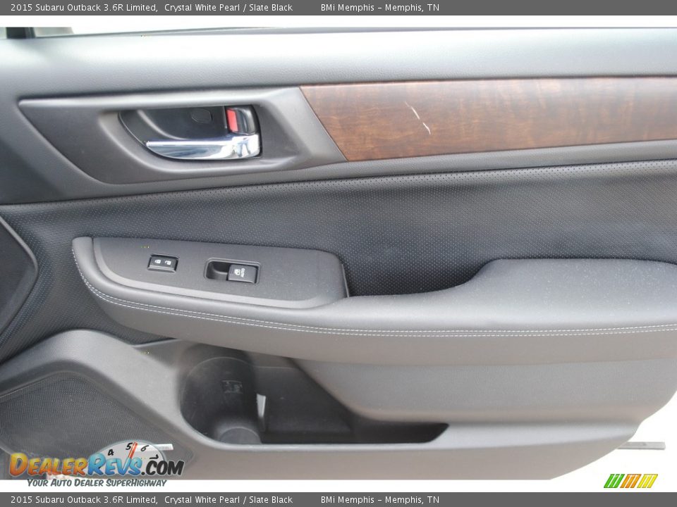 2015 Subaru Outback 3.6R Limited Crystal White Pearl / Slate Black Photo #27