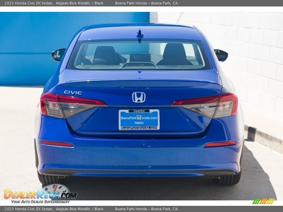 2023 Honda Civic EX Sedan Aegean Blue Metallic / Black Photo #5