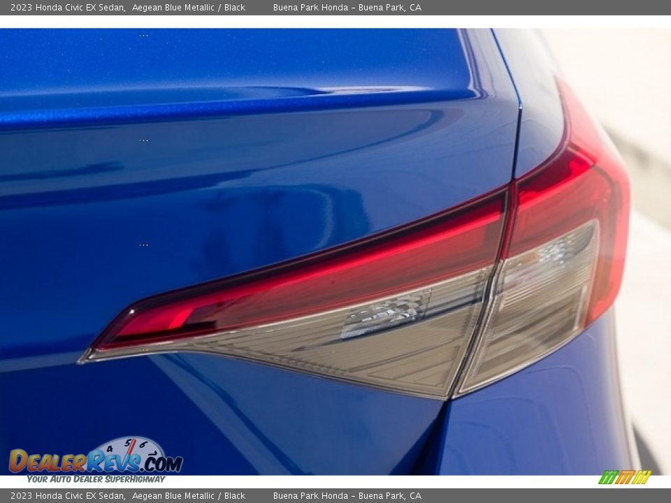 2023 Honda Civic EX Sedan Aegean Blue Metallic / Black Photo #7