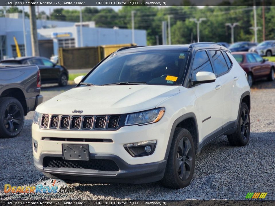 2020 Jeep Compass Altitude 4x4 White / Black Photo #1