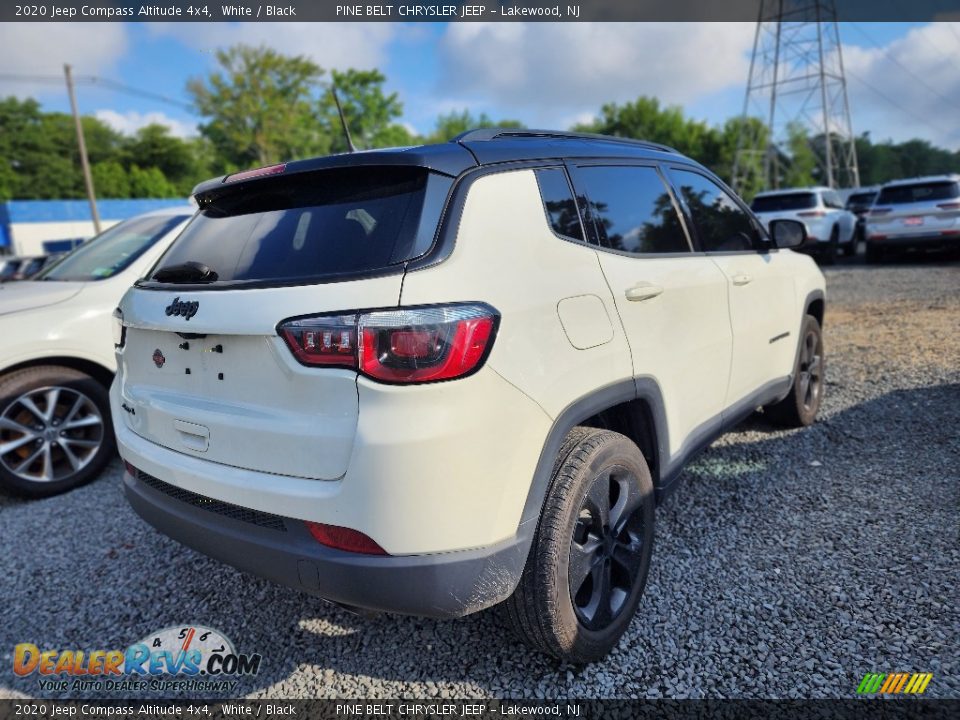 2020 Jeep Compass Altitude 4x4 White / Black Photo #3