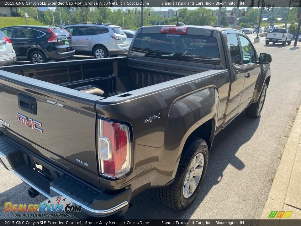 2015 GMC Canyon SLE Extended Cab 4x4 Bronze Alloy Metallic / Cocoa/Dune Photo #3