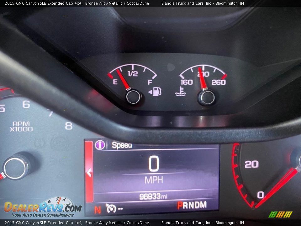 2015 GMC Canyon SLE Extended Cab 4x4 Gauges Photo #9