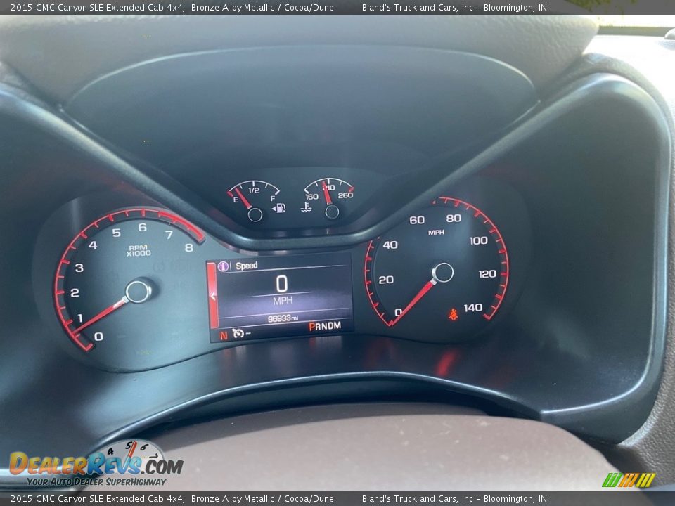 2015 GMC Canyon SLE Extended Cab 4x4 Gauges Photo #10