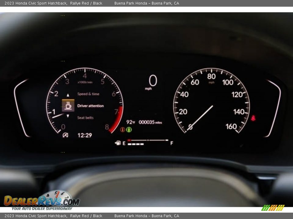 2023 Honda Civic Sport Hatchback Gauges Photo #18