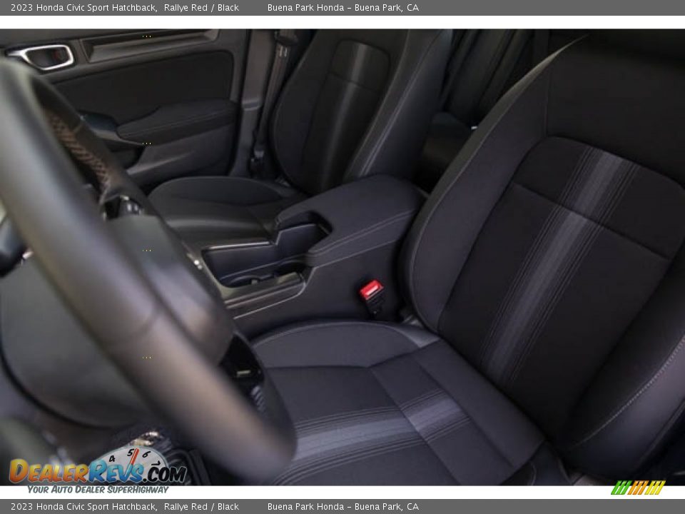 2023 Honda Civic Sport Hatchback Rallye Red / Black Photo #24