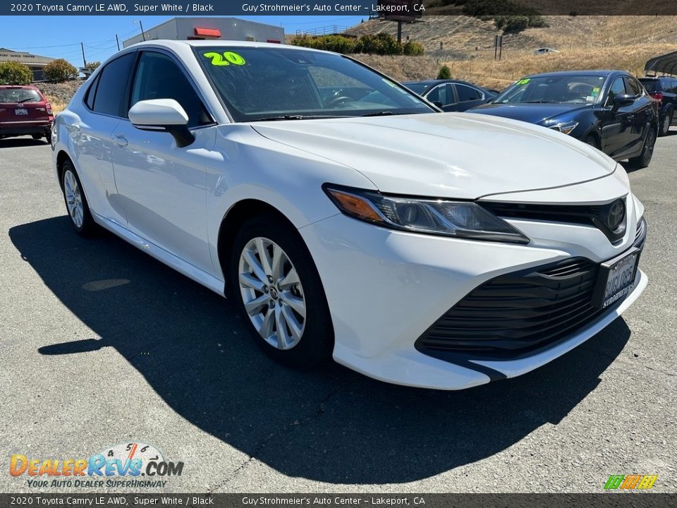 2020 Toyota Camry LE AWD Super White / Black Photo #1