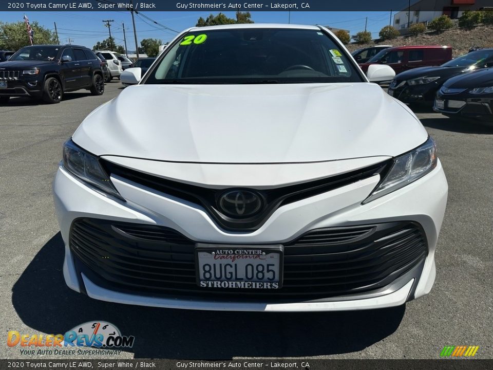 2020 Toyota Camry LE AWD Super White / Black Photo #2