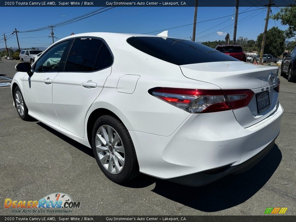 2020 Toyota Camry LE AWD Super White / Black Photo #4