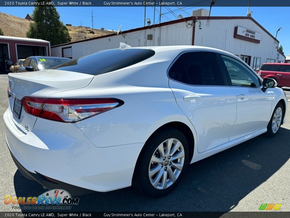 2020 Toyota Camry LE AWD Super White / Black Photo #6