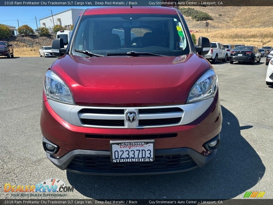 2018 Ram ProMaster City Tradesman SLT Cargo Van Deep Red Metallic / Black Photo #2