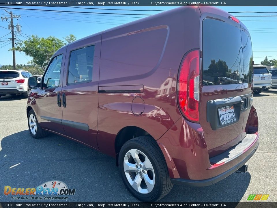 2018 Ram ProMaster City Tradesman SLT Cargo Van Deep Red Metallic / Black Photo #4