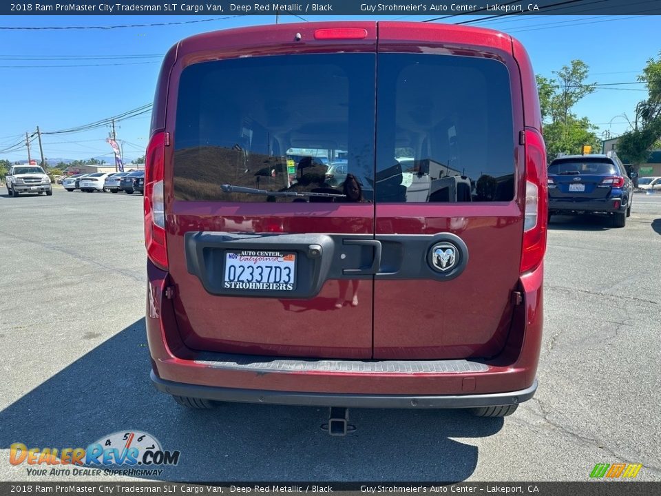 2018 Ram ProMaster City Tradesman SLT Cargo Van Deep Red Metallic / Black Photo #5