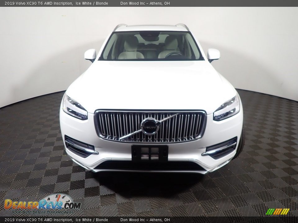 2019 Volvo XC90 T6 AWD Inscription Ice White / Blonde Photo #5