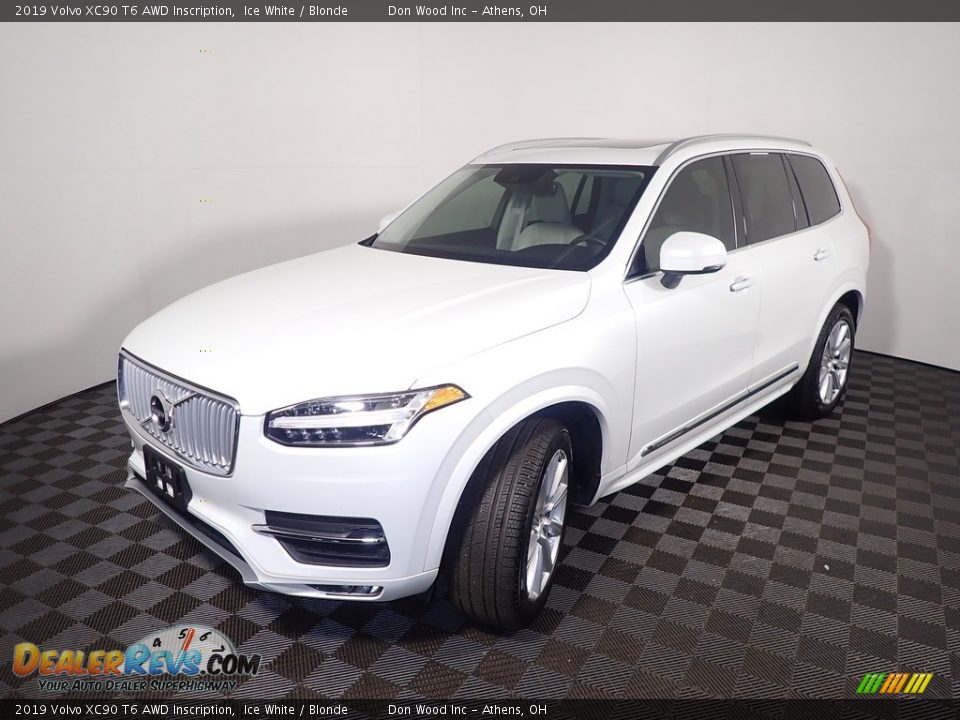 2019 Volvo XC90 T6 AWD Inscription Ice White / Blonde Photo #9